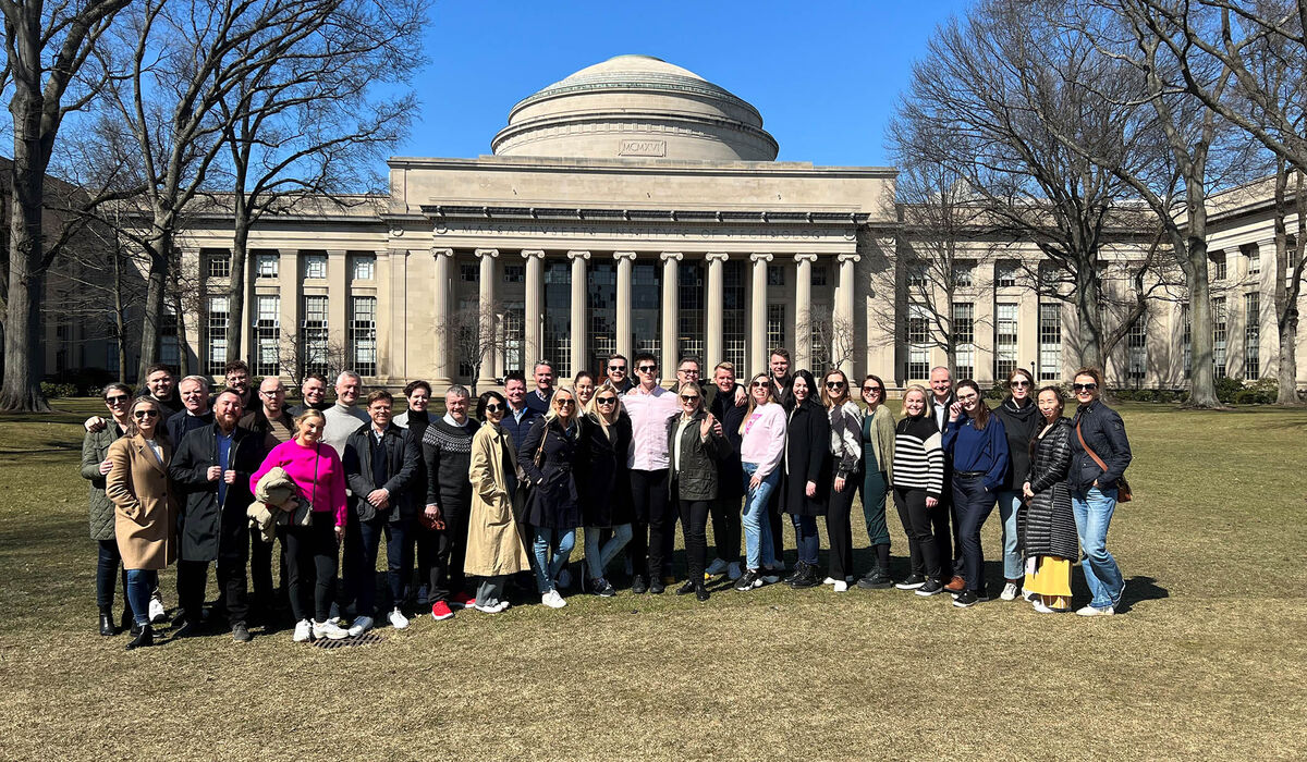 The EMBA class of 2023 visits MIT in Boston
