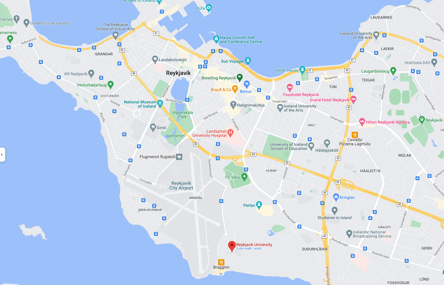 Reykjavik-University-Google-Maps